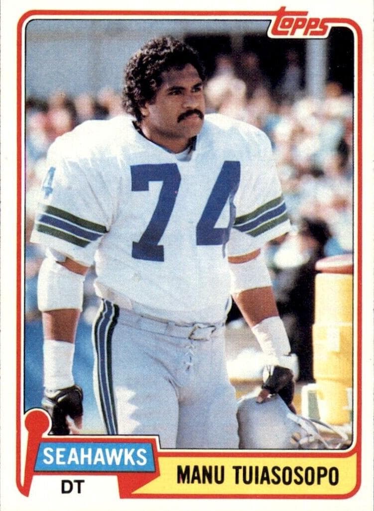 Manu Tuiasosopo 1981 topps Topps