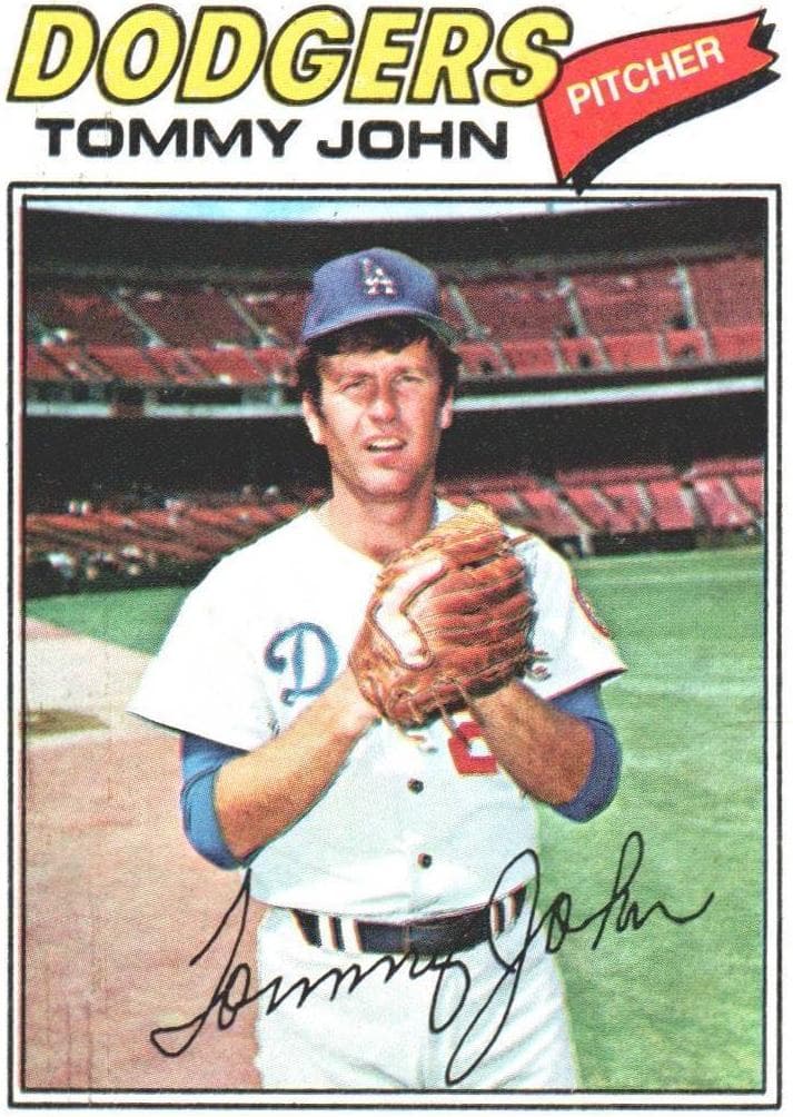 Tommy John 1977 topps Topps