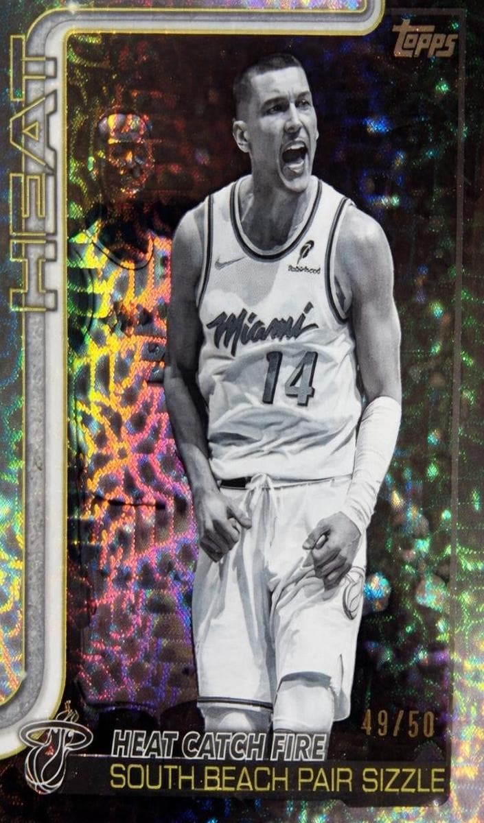 Heat Catch Fire: South Beach Pair Sizzle 2025 topps Topps