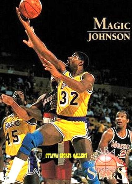 Magic Johnson 1996 topps Stars