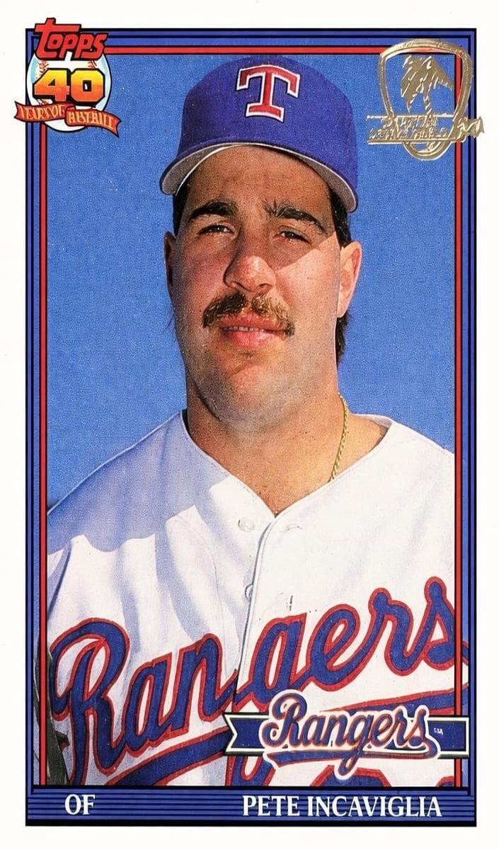 Pete Incaviglia 1991 topps Topps