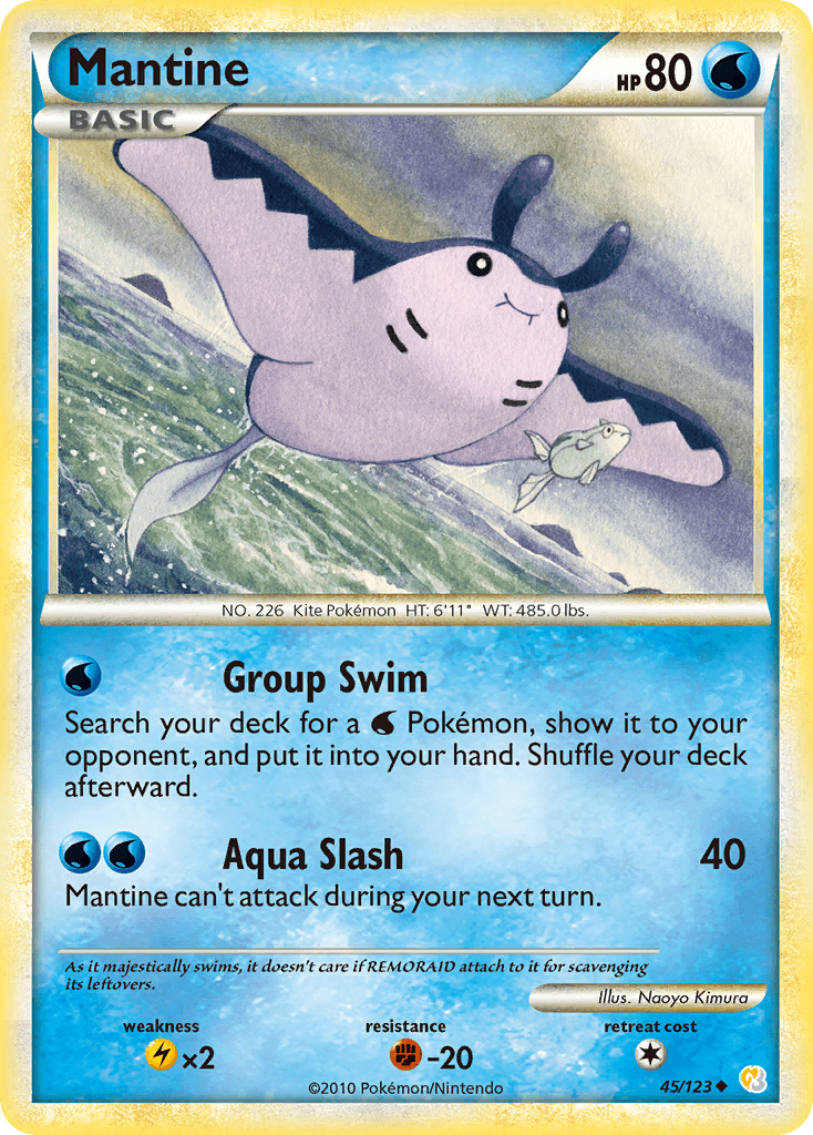 Mantine 2010 Pokemon HeartGold & SoulSilver