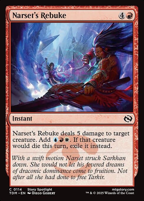 Narset's Rebuke 2025 Magic: The Gathering Tarkir: Dragonstorm