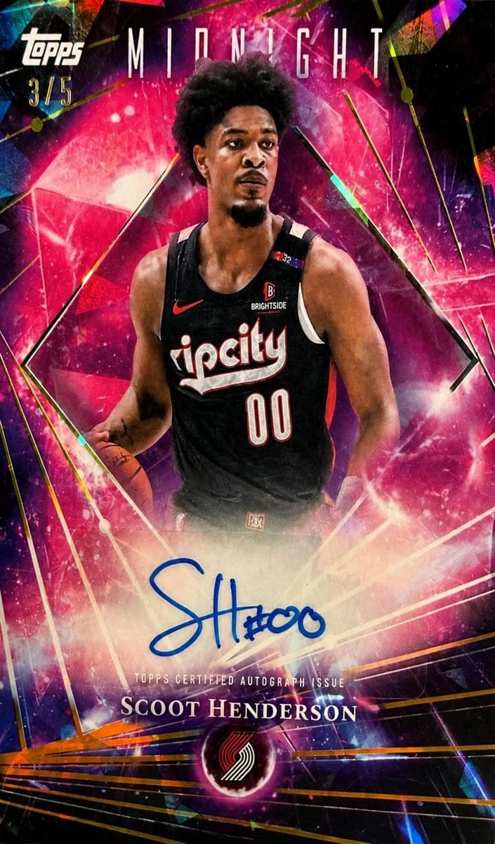 Scoot Henderson 2025 topps Topps Midnight