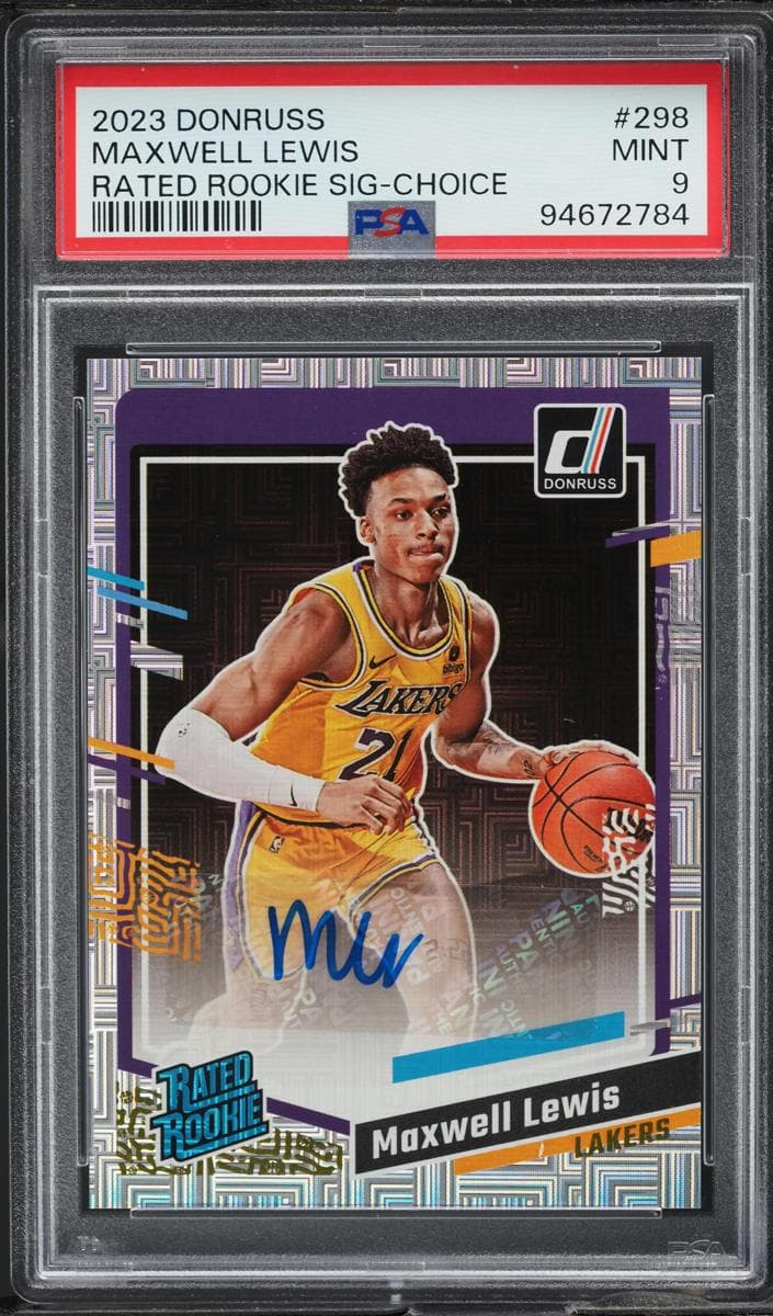 Maxwell Lewis 2023 panini Donruss