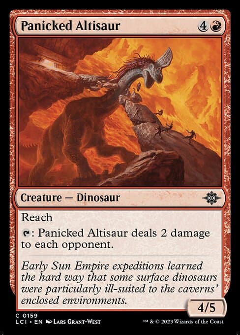 Panicked Altisaur 2023 Magic: The Gathering Lost Caverns of Ixalan