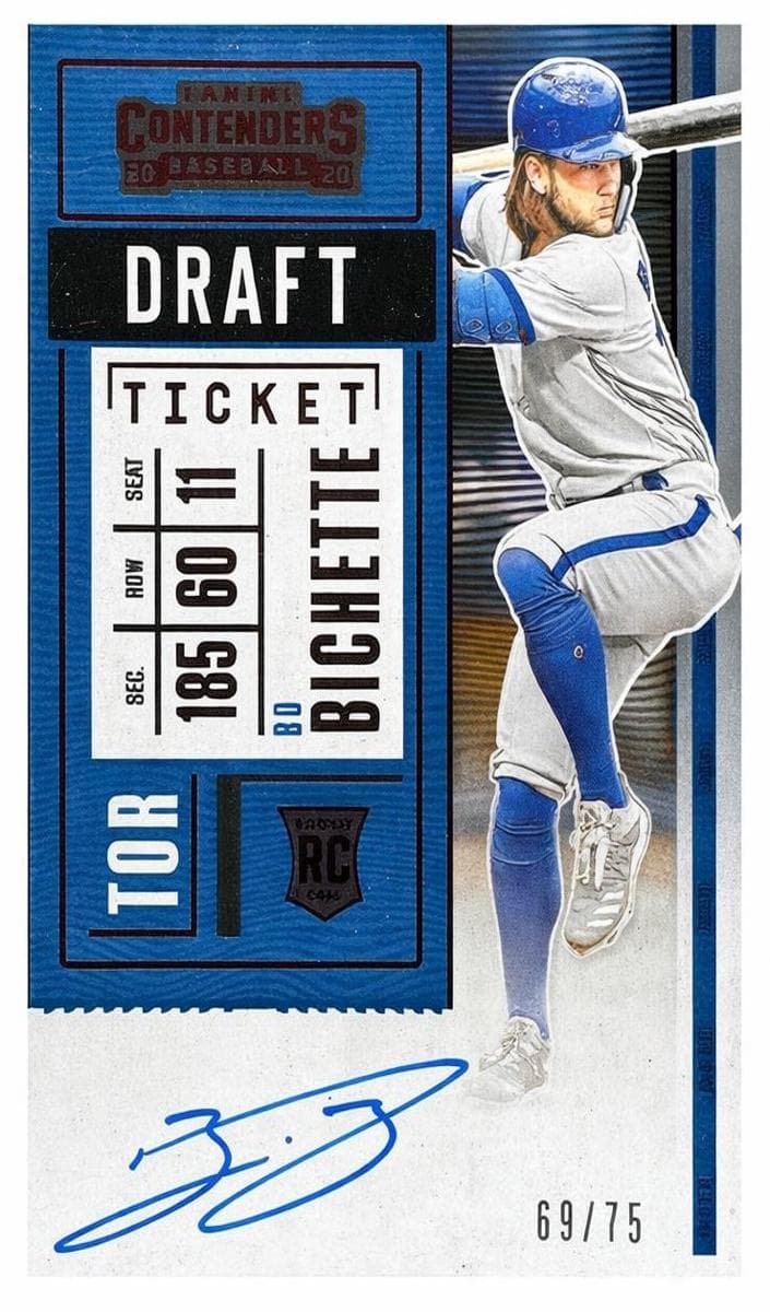 Bo Bichette 2020 panini Panini Contenders