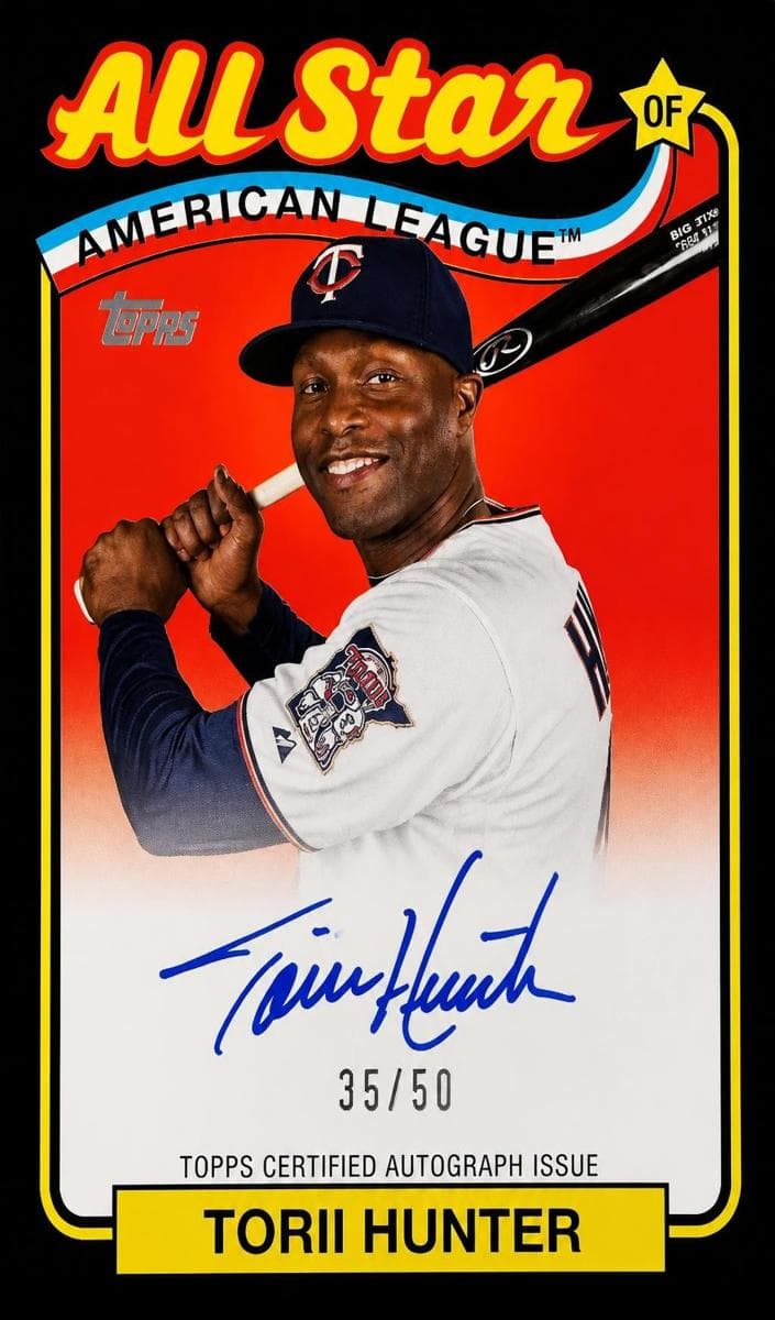 Torii Hunter 2024 topps Topps Update
