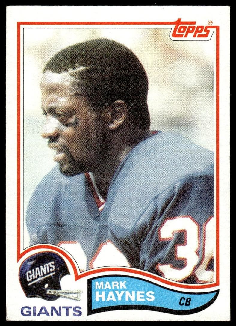 Mark Haynes 1982 topps Topps