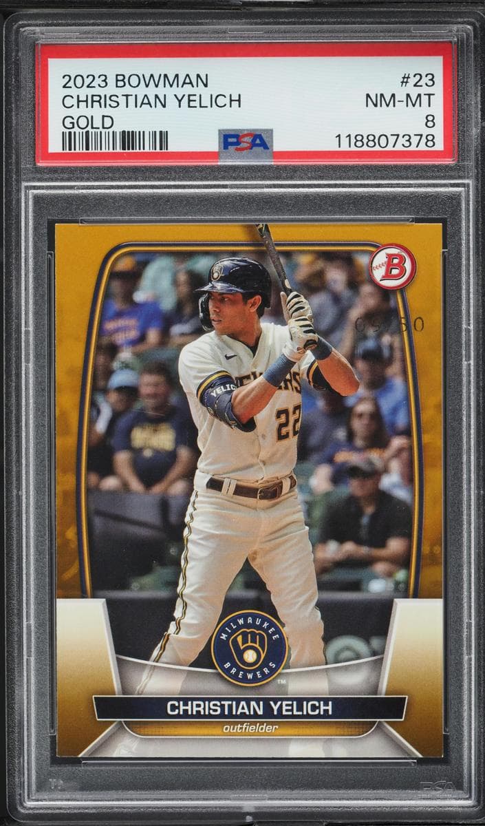 Christian Yelich 2023 bowman Bowman