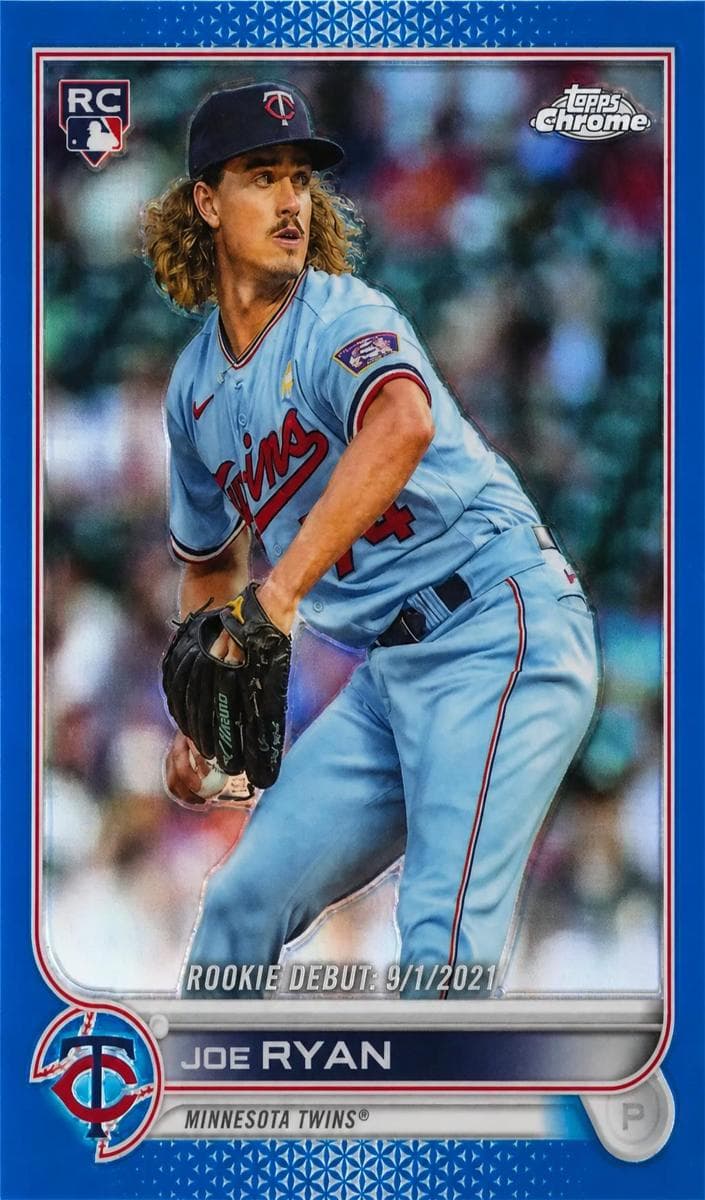 Joe Ryan 2022 topps Topps Chrome Update
