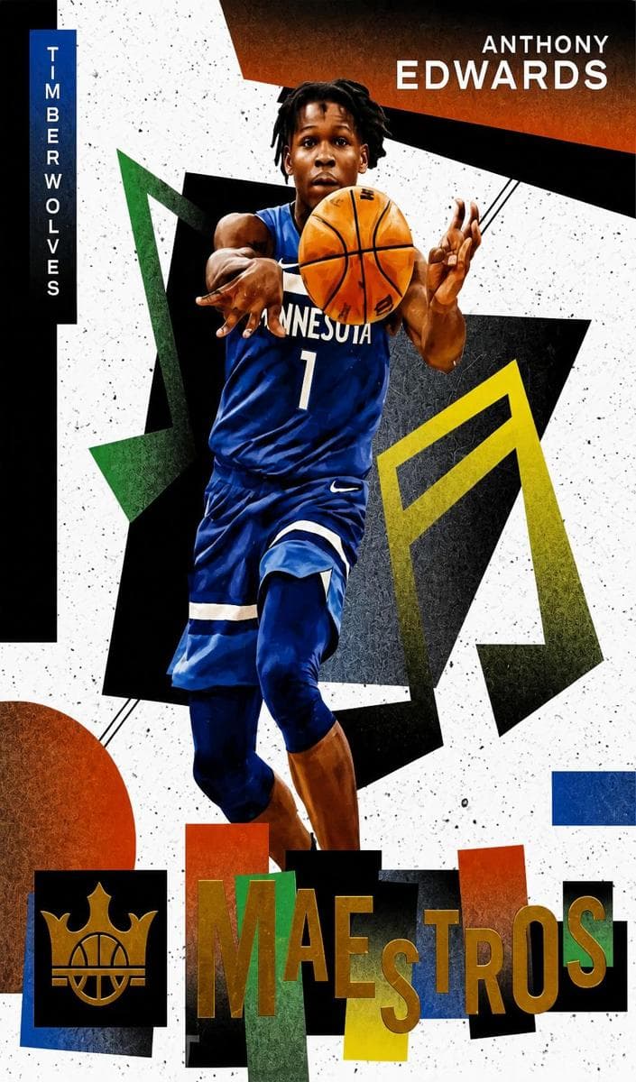 Anthony Edwards 2021 panini Panini Court Kings