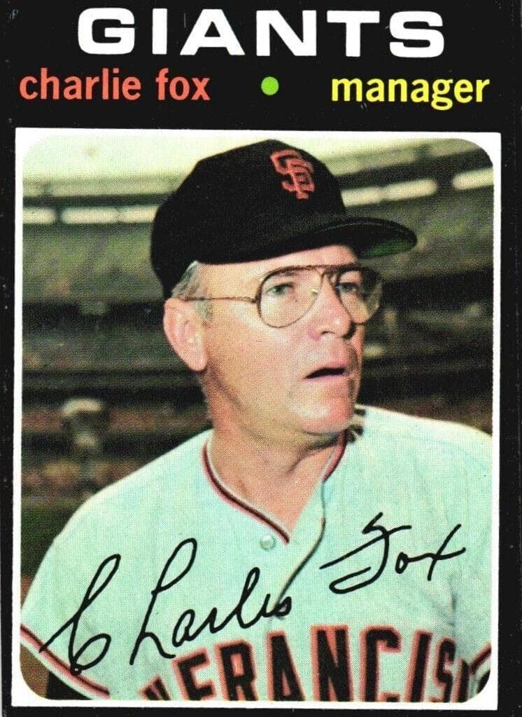 Charlie Fox 1971 topps Topps