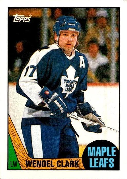 Wendel Clark 1987 topps Topps