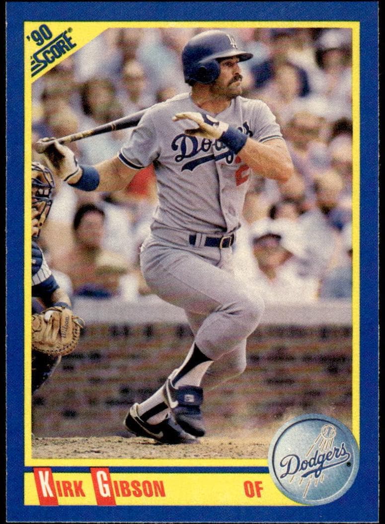Kirk Gibson 1990 panini Score
