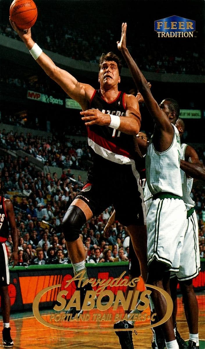 Arvydas Sabonis 1998 fleer Fleer Tradition