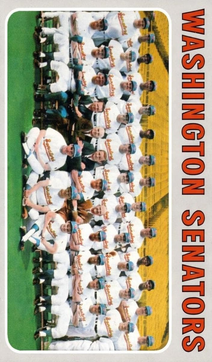 Washington Senators 1970 topps Topps