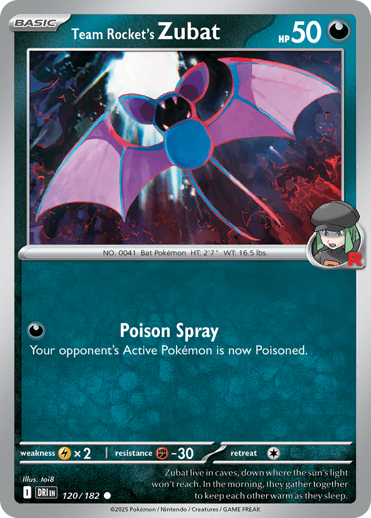 Team Rocket's Zubat Pokemon
