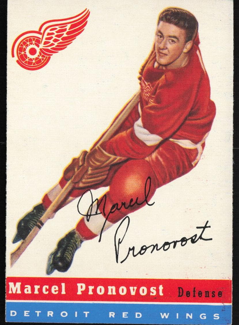 Marcel Pronovost 1954 topps Topps
