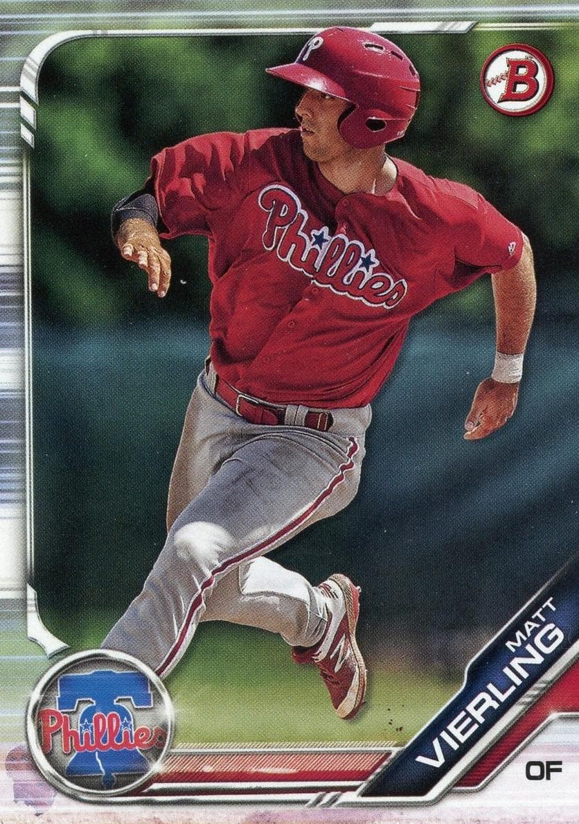 Matt Vierling 2019 bowman Bowman Draft