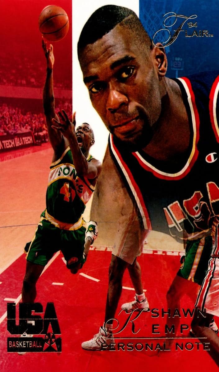 Shawn Kemp 1994 unknown Flair Team USA