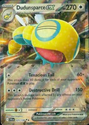 Dudunsparce ex 2025 Pokemon