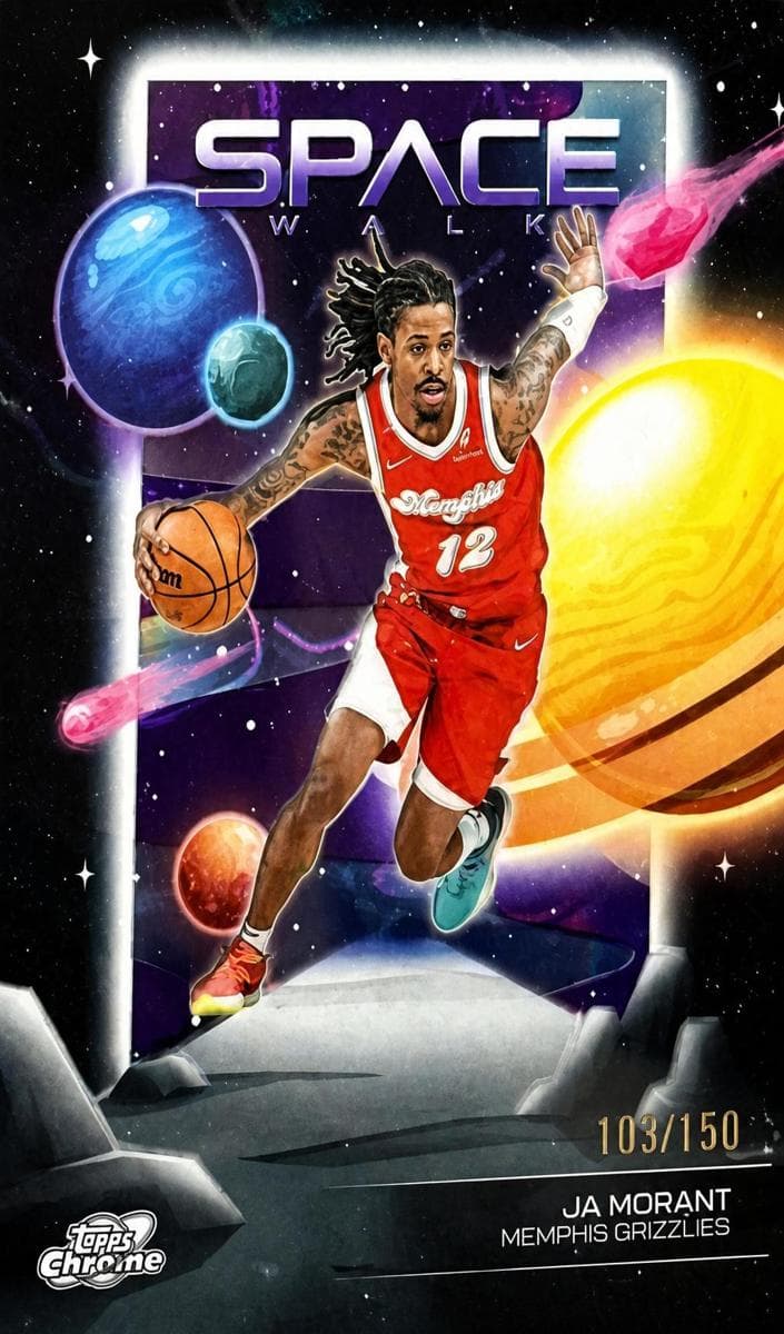 Ja Morant 2025 topps Topps Cosmic Chrome
