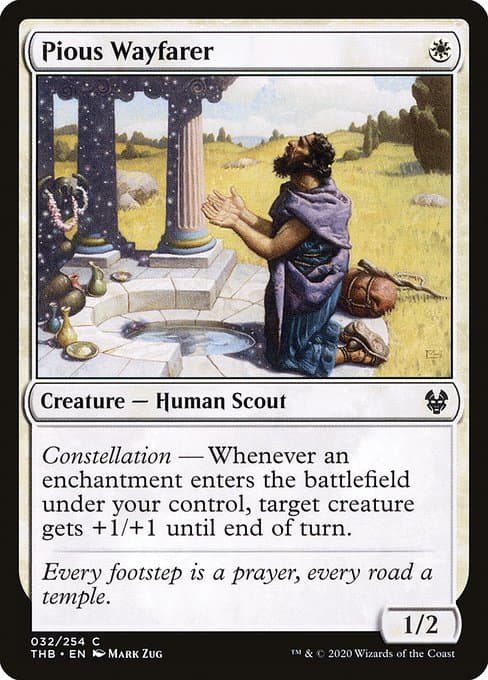 Pious Wayfarer 2020 Magic: The Gathering