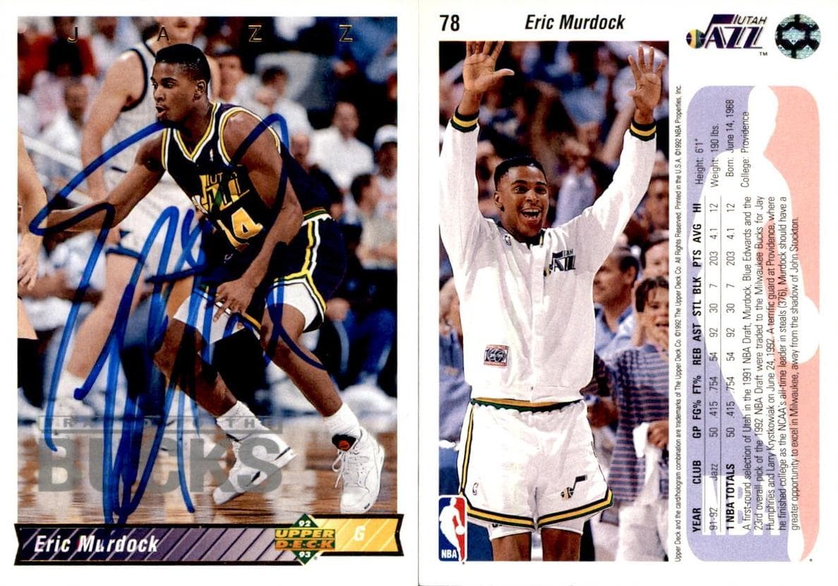 Eric Murdock 1992 upper-deck Upper Deck