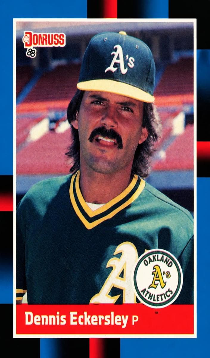 Dennis Eckersley 1988 panini Donruss