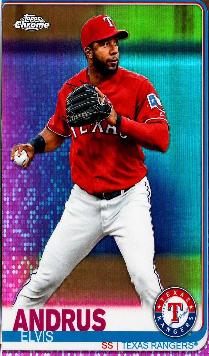 Elvis Andrus 2019 topps Topps Chrome