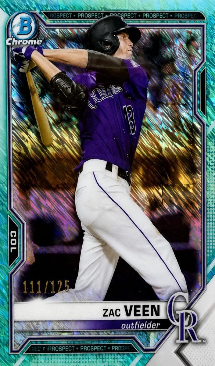 Zac Veen 2021 bowman Bowman