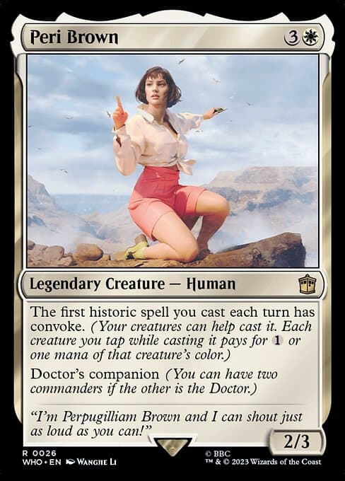 Peri Brown 2023 Magic: The Gathering Doctor Who Foil