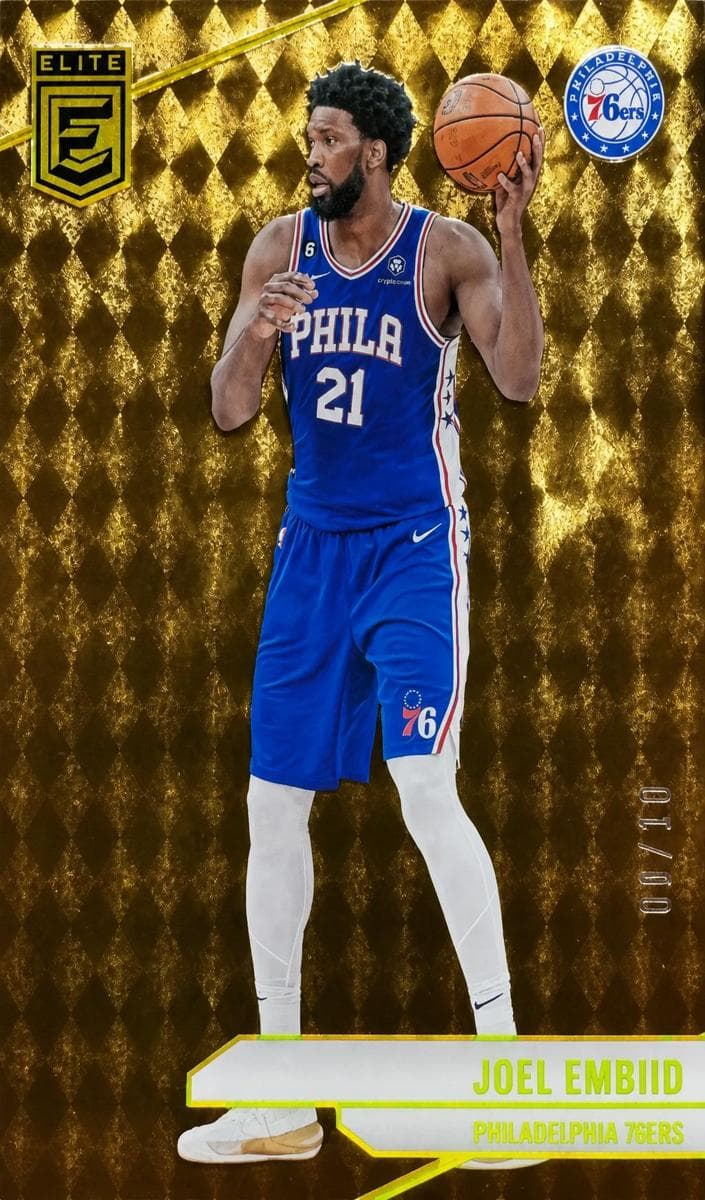 Joel Embiid 2023 panini Donruss Elite