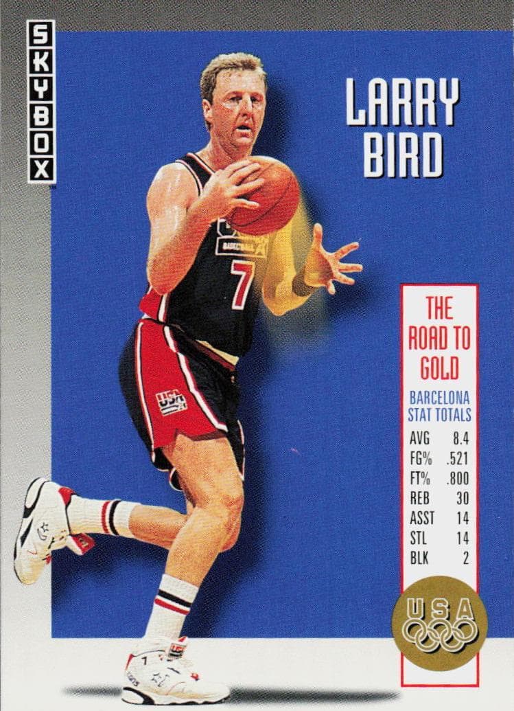 Larry Bird 1992 fleer SkyBox
