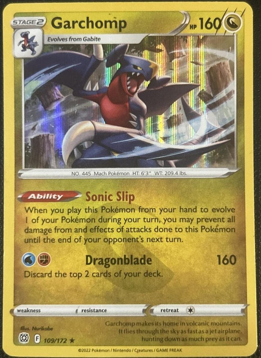 Garchomp trading card