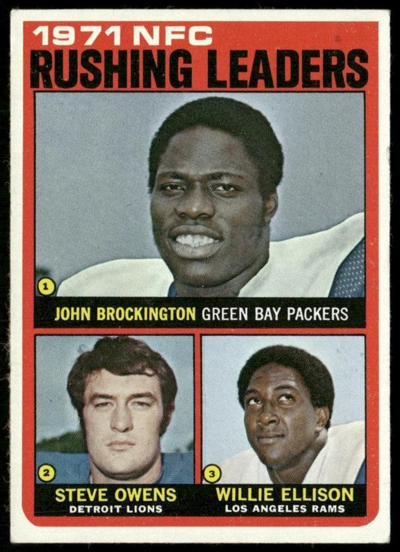 1971 NFC Rushing Leaders (John Brockington / Steve Owens / Willie Ellison) #2