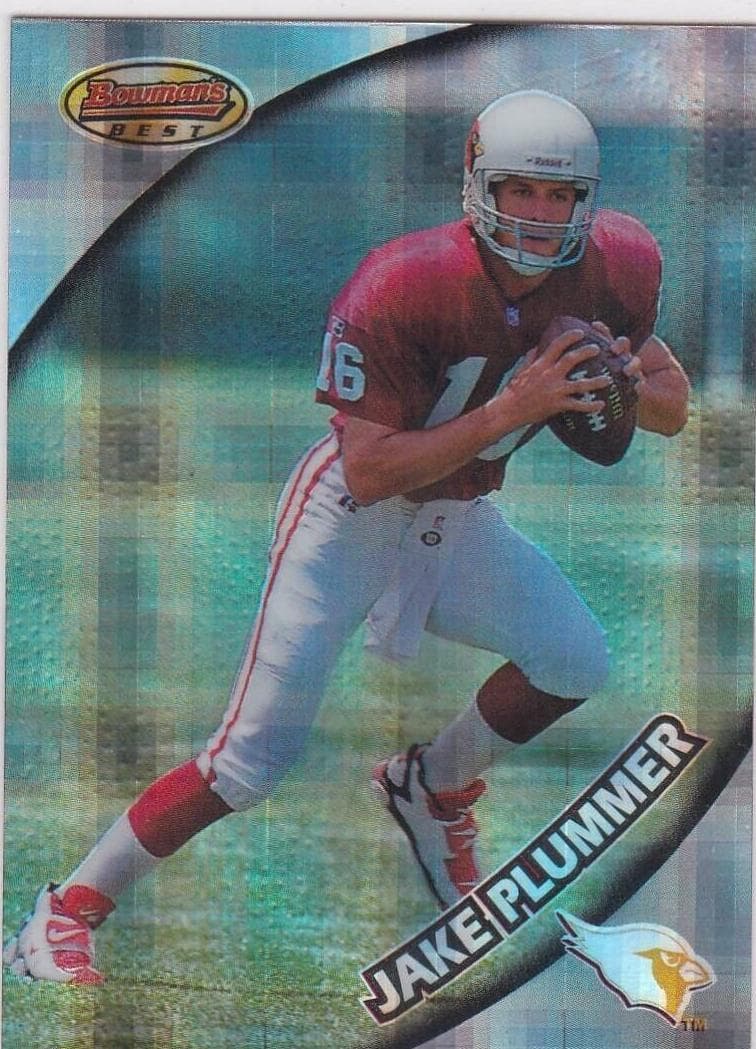 Jake Plummer 1997 unknown Bowman's Best Football Atomic Refractor