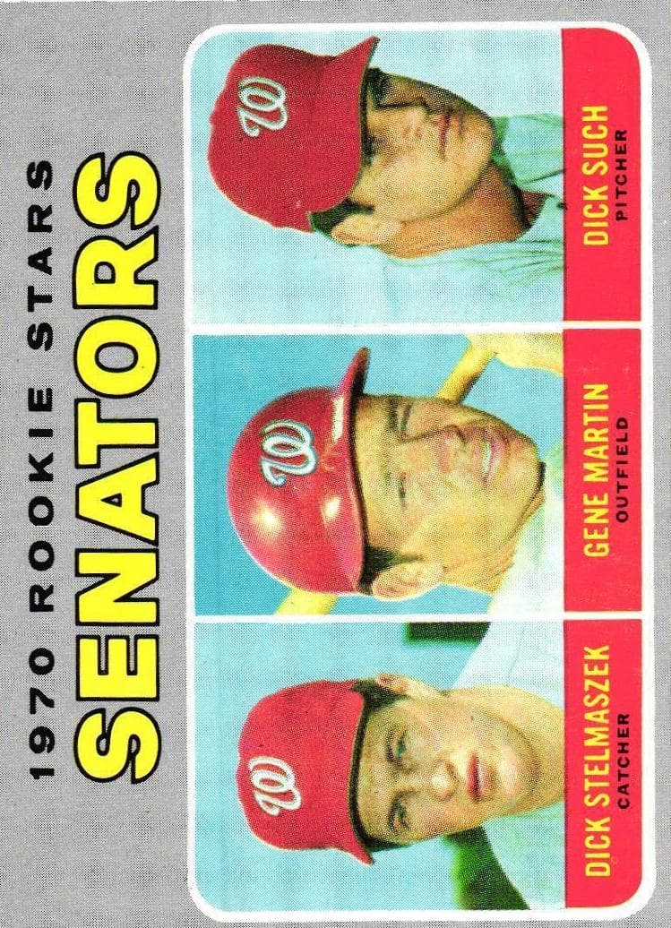 Senators 1970 Rookie Stars (Dick Stelmaszek / Gene Martin / Dick Such) #599