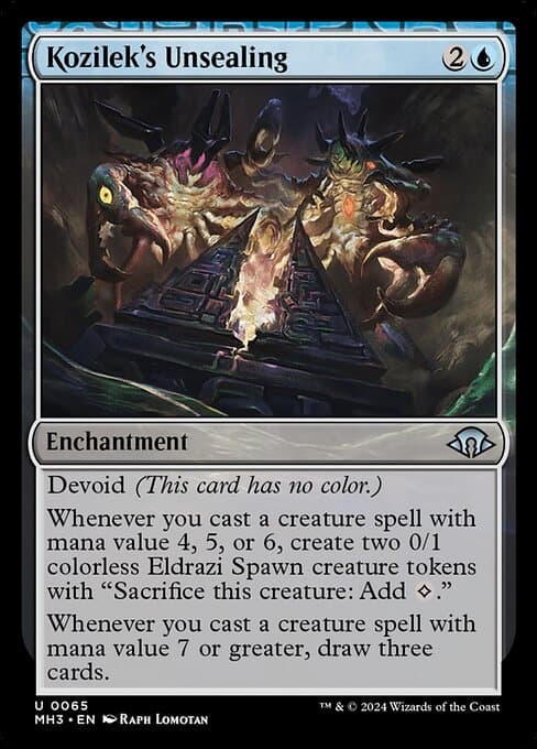 Kozilek's Unsealing 2024 Magic: The Gathering Modern Horizons 3