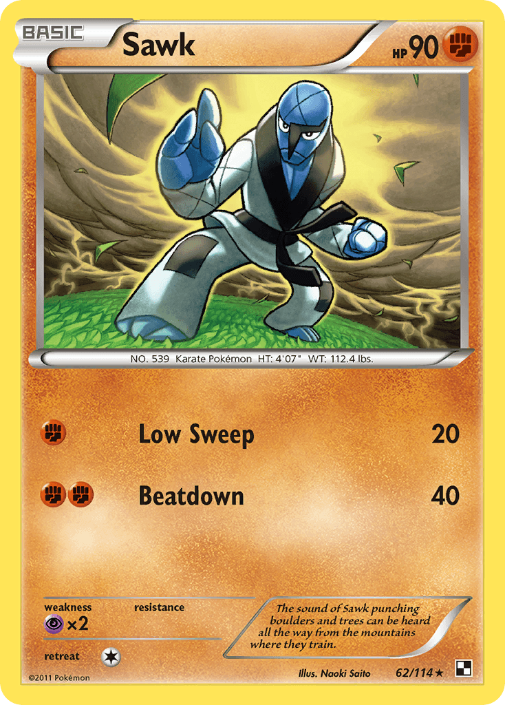 Sawk 2011 Pokemon Black & White