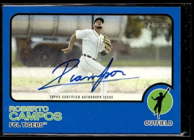 Roberto Campos 2022 topps Topps Heritage Minor League