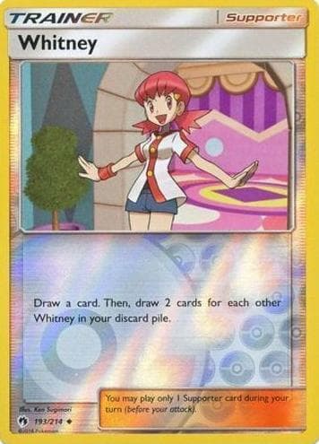 Whitney trading card