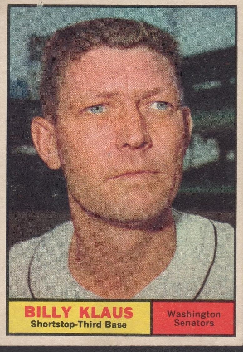 Billy Klaus 1961 topps Topps