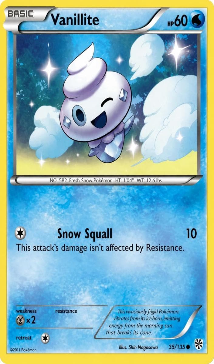Vanillite trading card