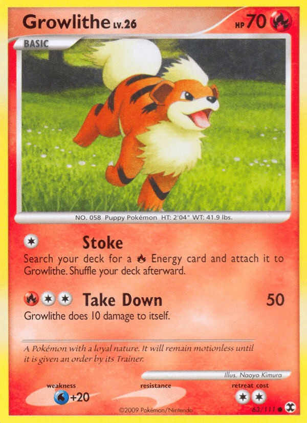 Growlithe 2009 Pokemon Rising Rivals