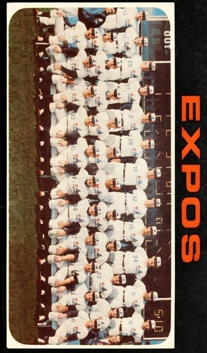 Montreal Expos 1971 topps O-Pee-Chee