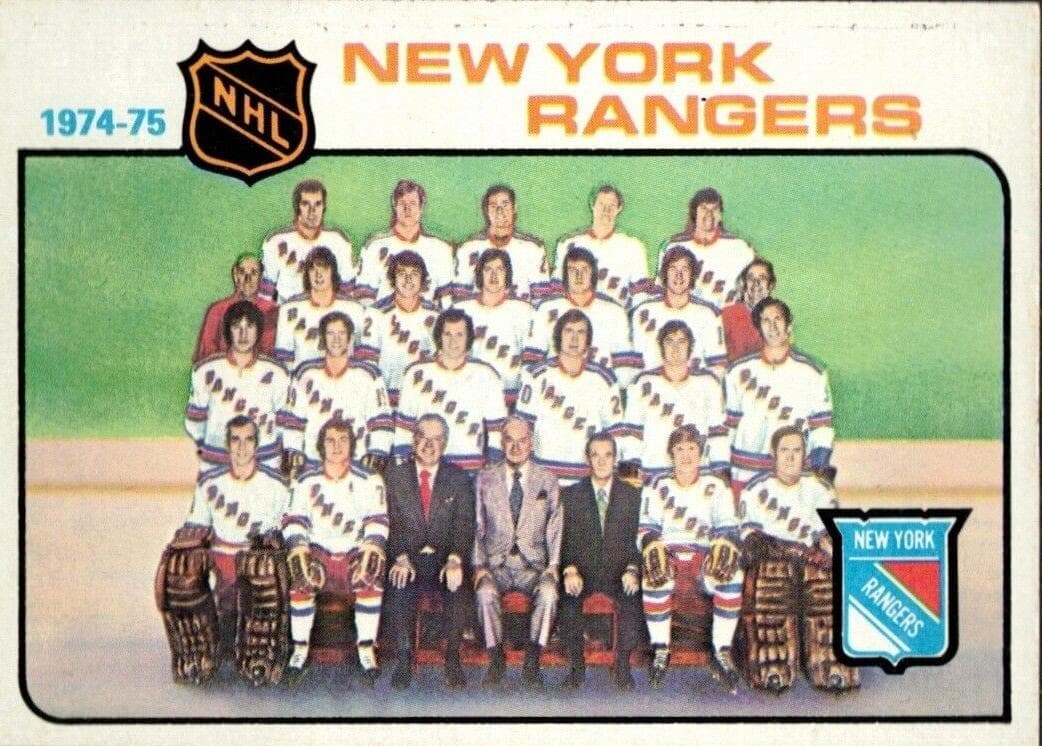 New York Rangers 1975 topps Topps