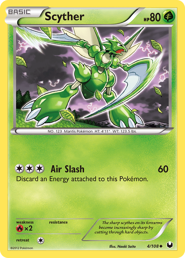 Scyther 2012 Pokemon Dark Explorers