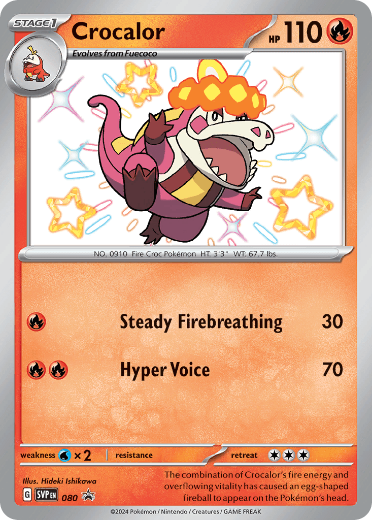Crocalor 2025 Pokemon Chinese Gem Pack